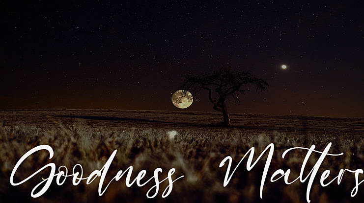 Goodness Matters Font