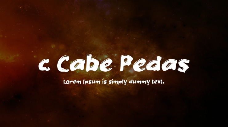 c Cabe Pedas Font