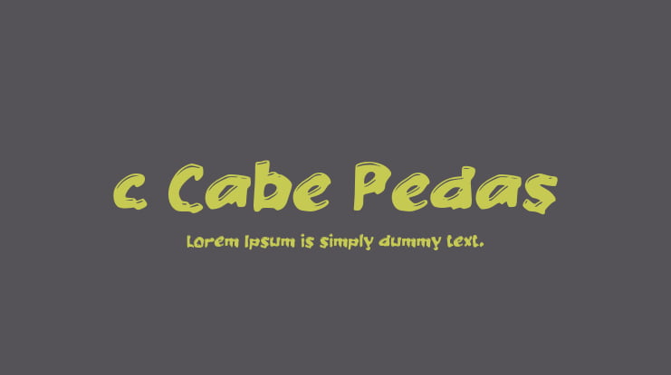 c Cabe Pedas Font