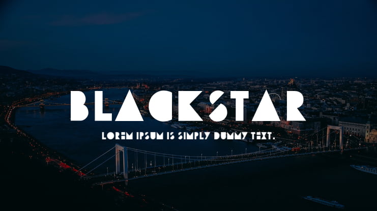 blackstar Font