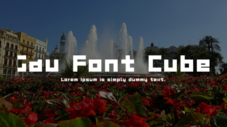 Gau Font Cube