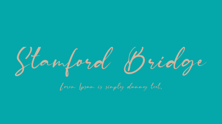 Stamford Bridge Font