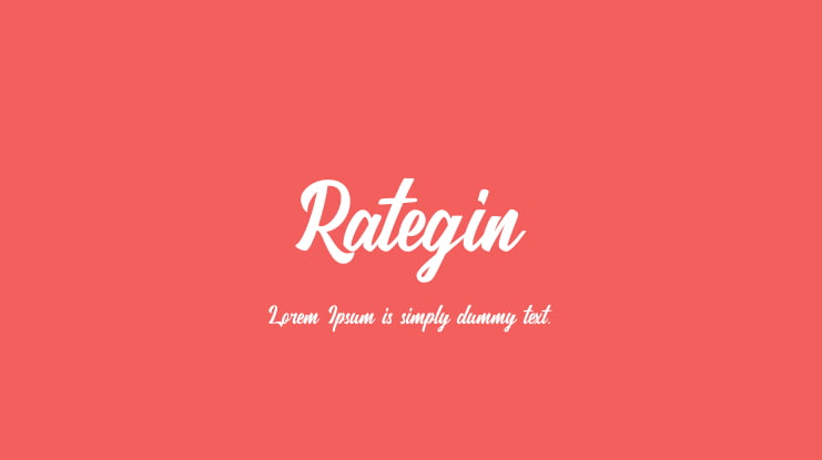 Rategin Font