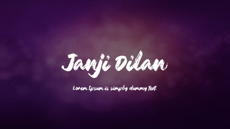 Janji Dilan Font