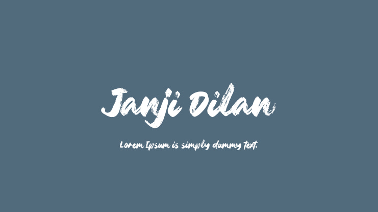 Janji Dilan Font