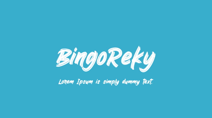 BingoReky Font