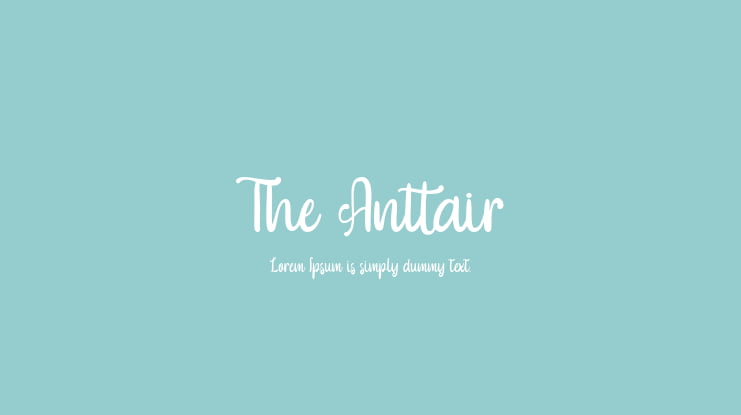 The Anttair Font