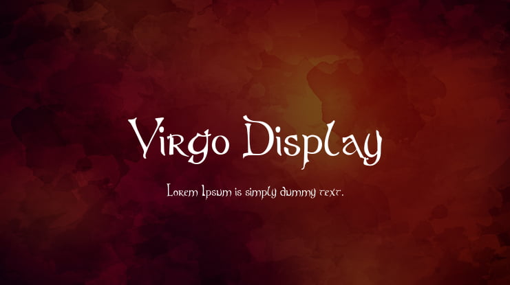 Virgo Display Font Family