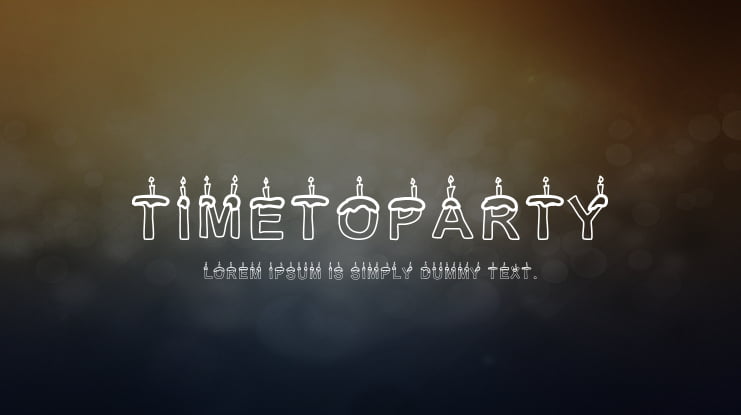 TimeToParty Font