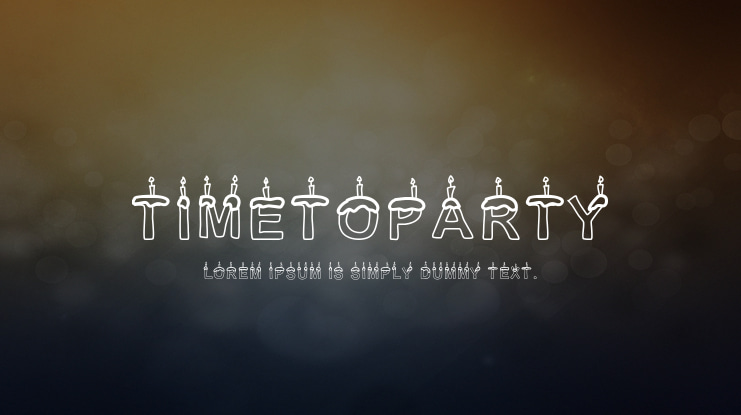 TimeToParty Font