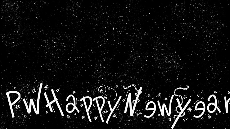 PWHappyNewYear Font