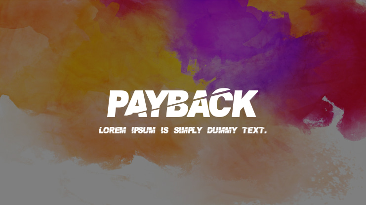 PaybAck Font