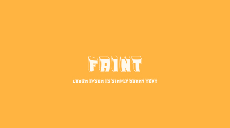 Faint Font Family