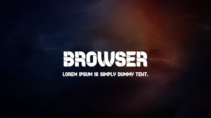 Browser Font Family