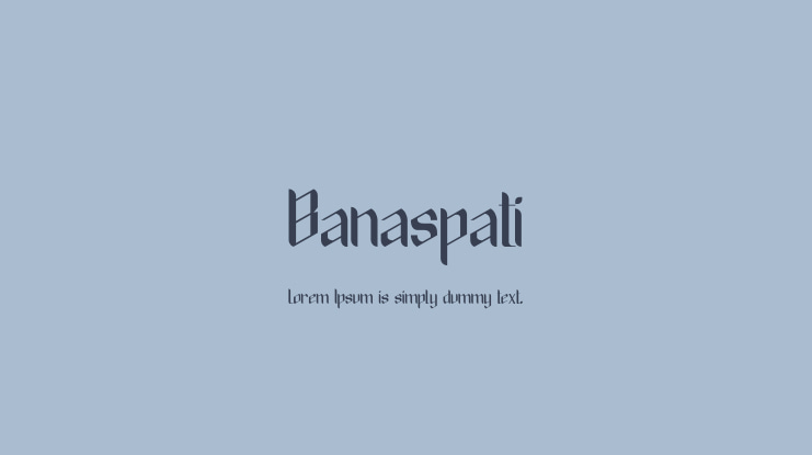 Banaspati Font