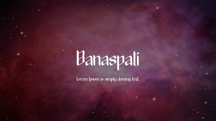 Banaspati Font