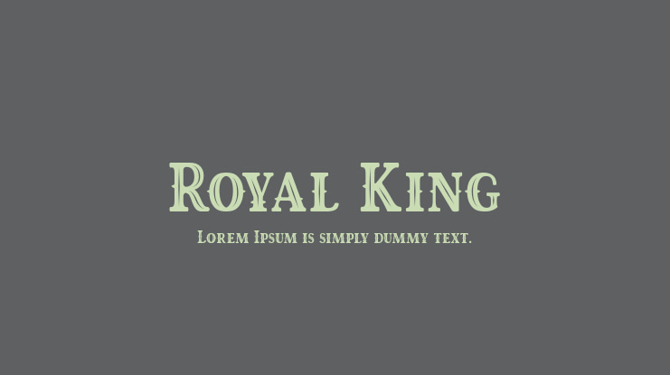 Royal King Font