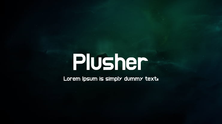 Plusher Font