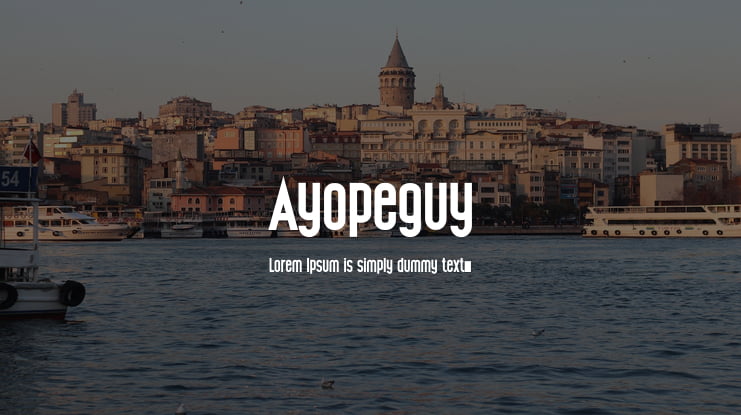 Ayopeguy Font