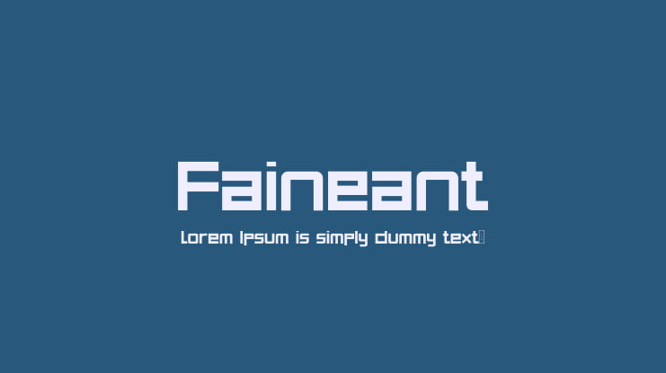 Faineant Font