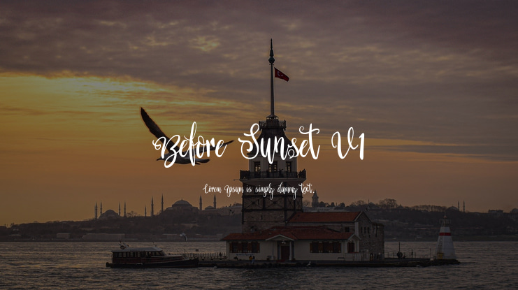 Before Sunset V1 Font