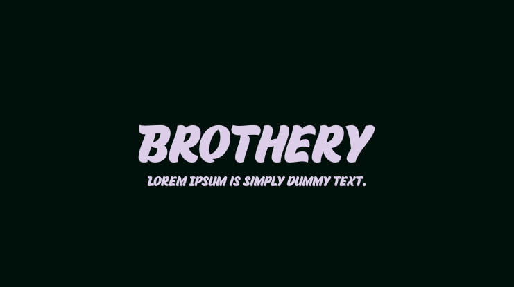 Brothery Font
