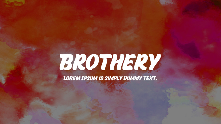 Brothery Font