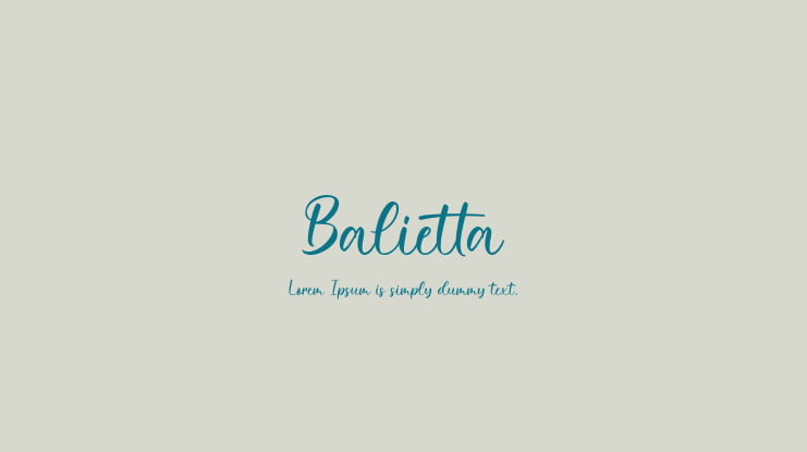 Balietta Font