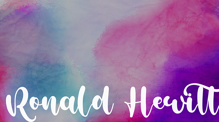 Ronald Hewitt Font