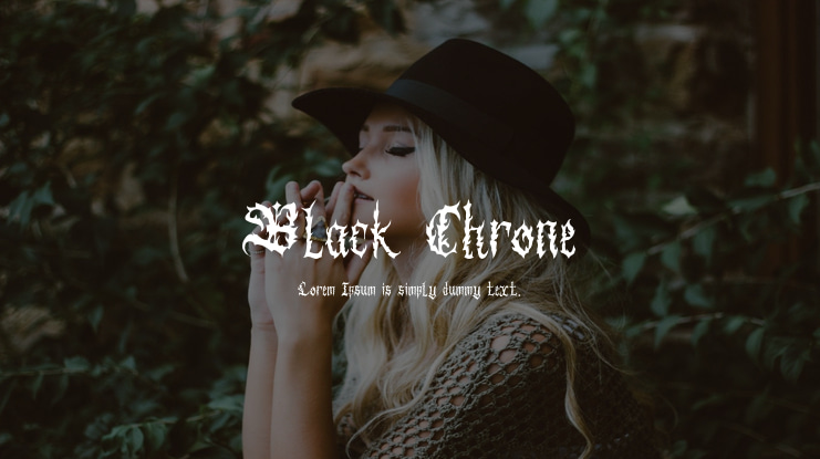Black Chrone Font