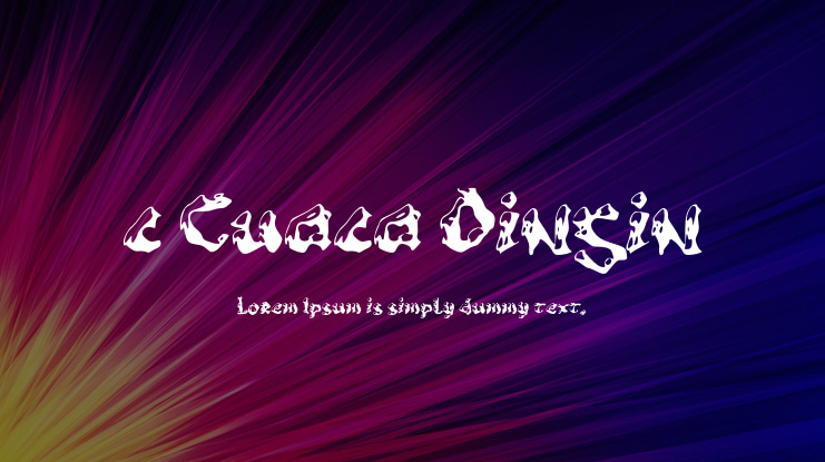 c Cuaca Dingin Font