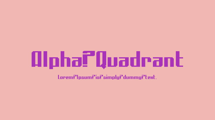 Alpha Quadrant Font