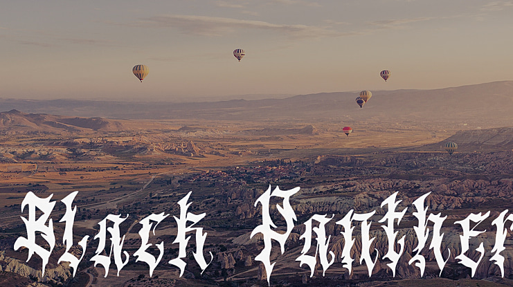 Black Panther Font Family