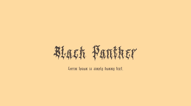 Black Panther Font Family
