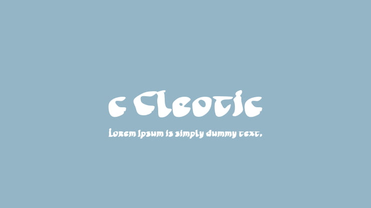 c Cleotic Font