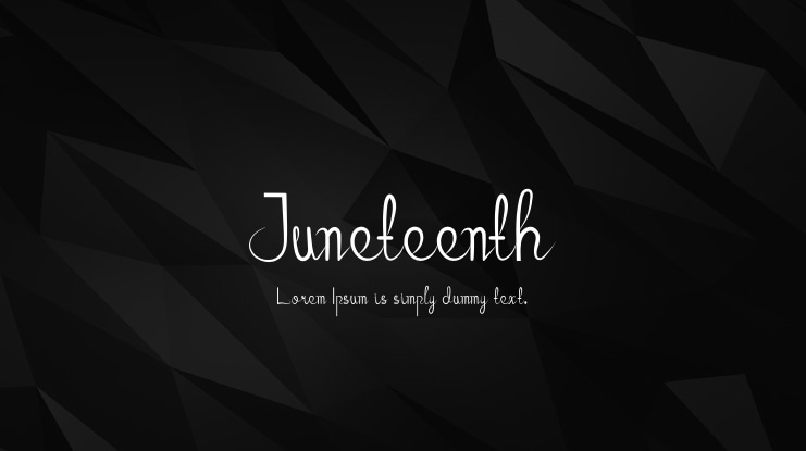 Juneteenth Font