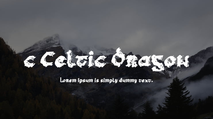 c Celtic Dragon Font