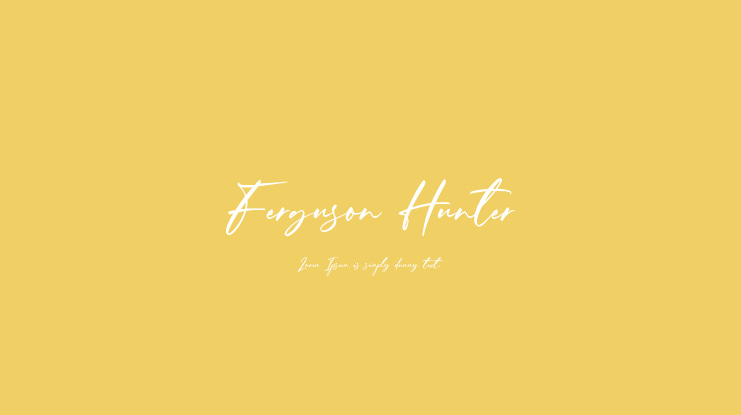 Ferguson Hunter Font