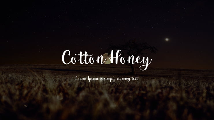 Cotton Honey Font