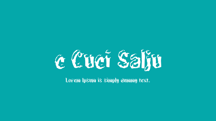 c Cuci Salju Font