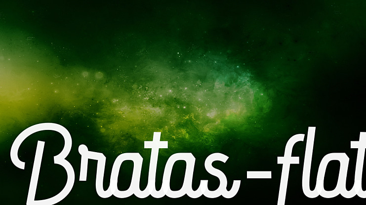 Bratas-flat Font Family