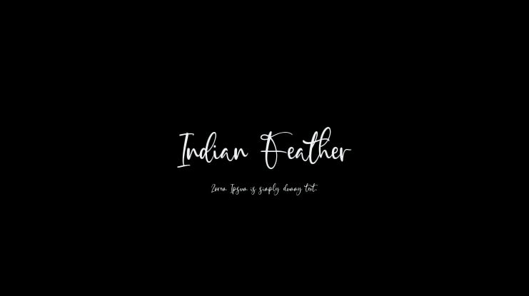 Indian Feather Font