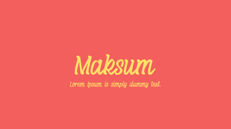 Maksum Font