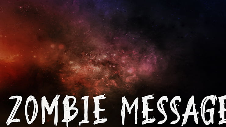 Zombie Message Font