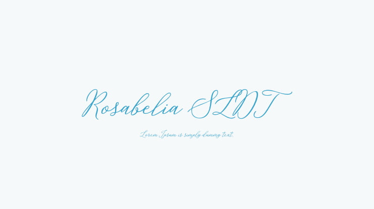 Rosabelia SLDT Font