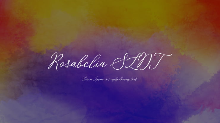 Rosabelia SLDT Font