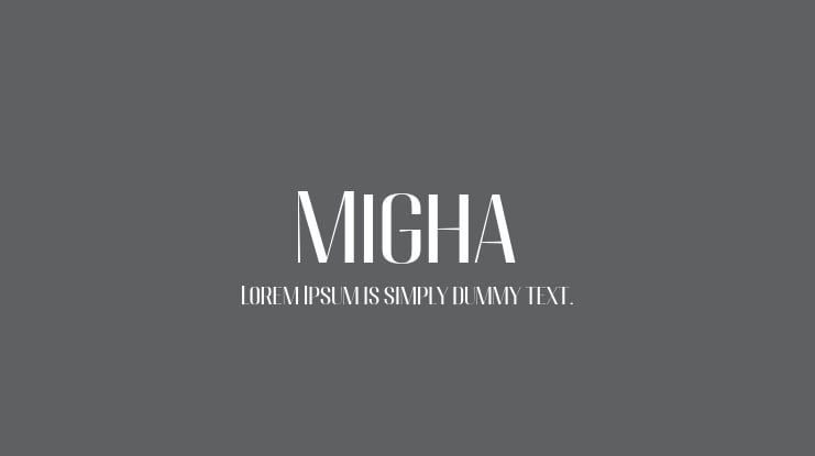 Migha Font Family