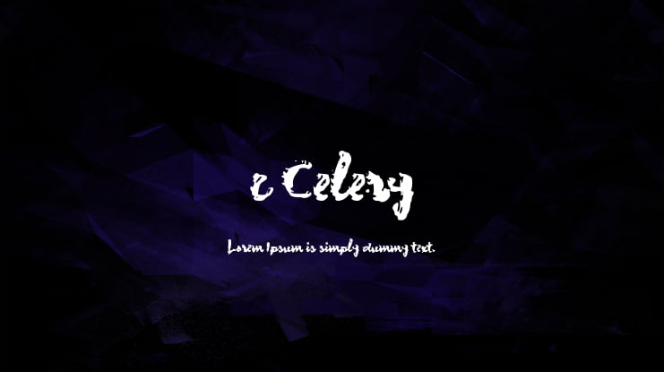 c Celery Font