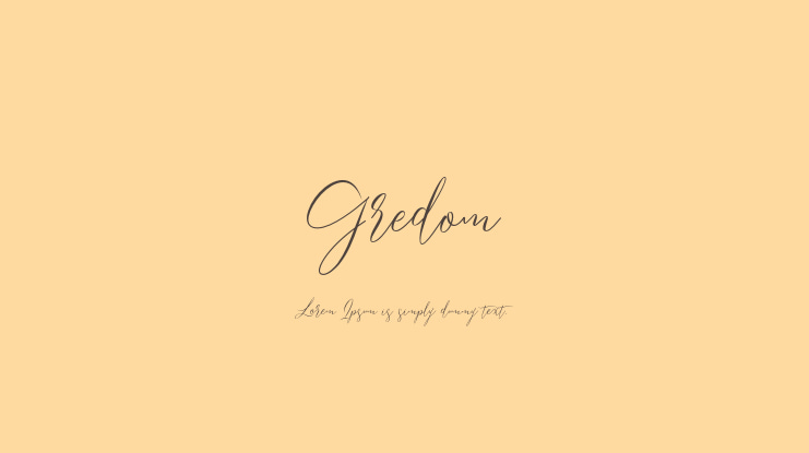 Gredom Font Family