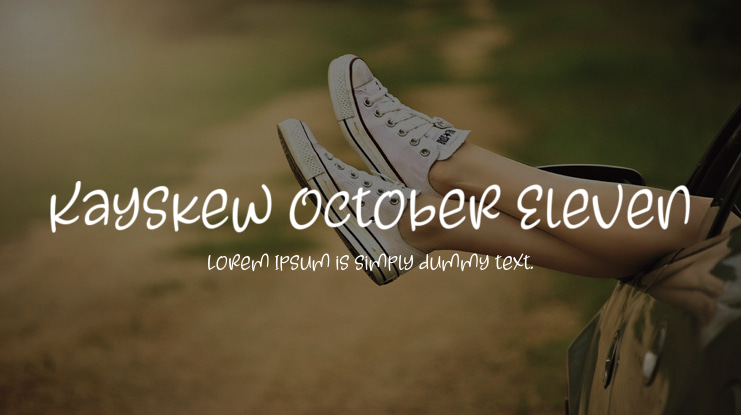 Kayskew October Eleven Font